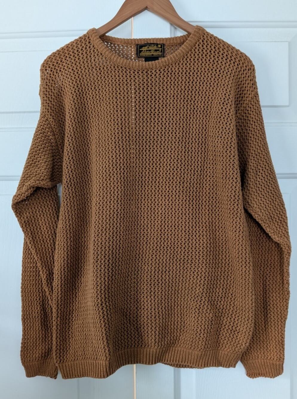Eddie Bauer Vintage Knit Cotton Crewneck Sweater